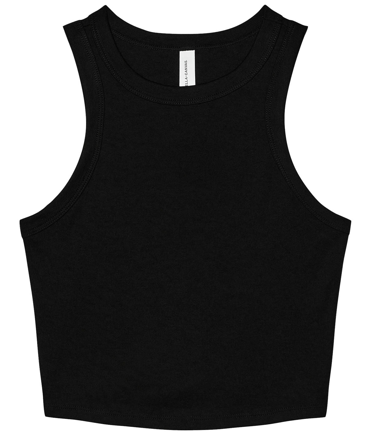 Bella+Canvas Women’s micro rib racer tank Solid Black Blend
