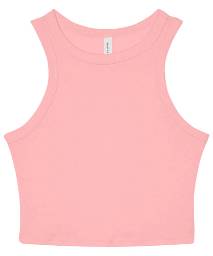 Bella+Canvas Women’s micro rib racer tank Solid Pink Blend