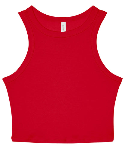 Bella+Canvas Women’s micro rib racer tank Solid Red Blend