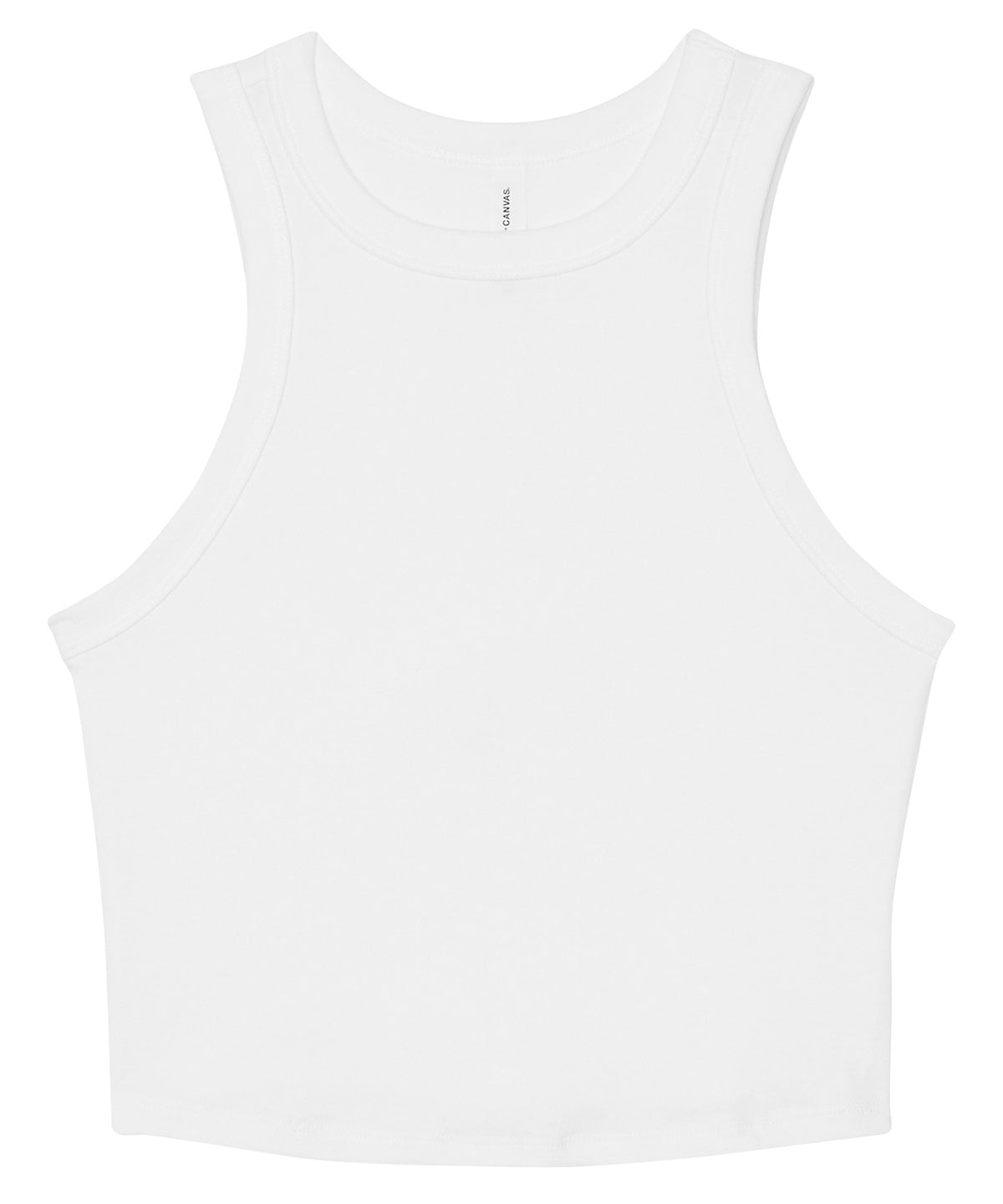 Bella+Canvas Women’s micro rib racer tank Solid White Blend