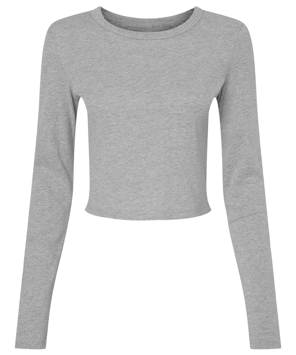 Bella+Canvas Women’s micro rib long sleeve baby t-shirt Athletic Heather