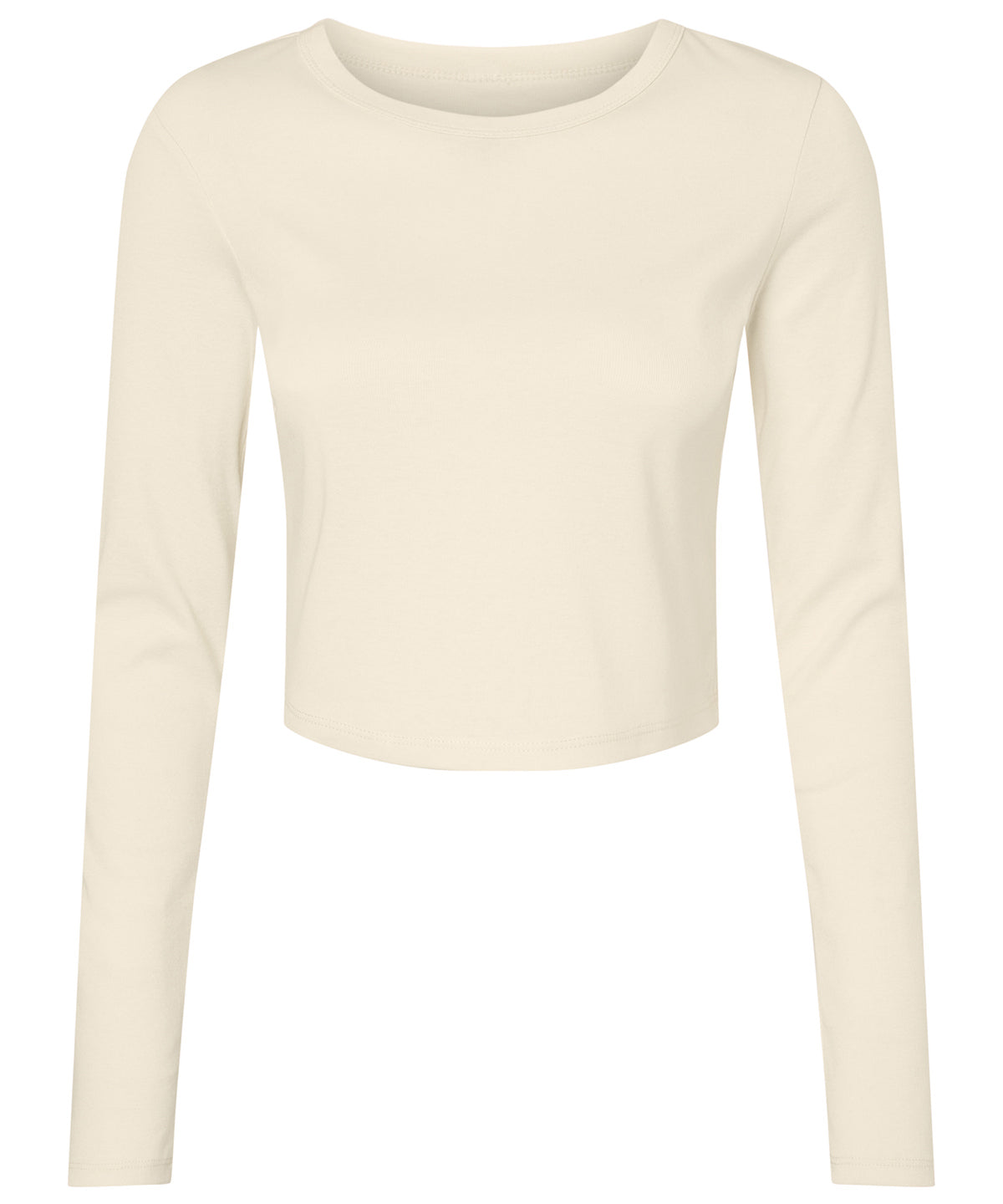 Bella+Canvas Women’s micro rib long sleeve baby t-shirt Solid Natural Blend