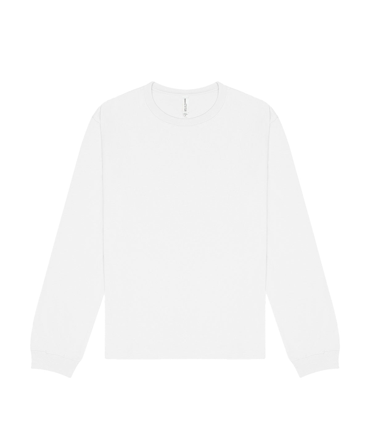 Bella+Canvas Unisex long sleeve heavy tee White