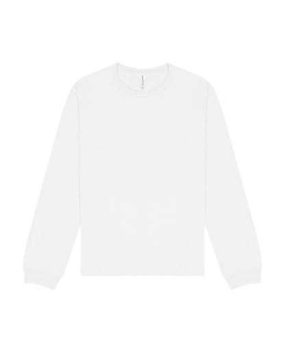 Bella+Canvas Unisex long sleeve heavy tee White