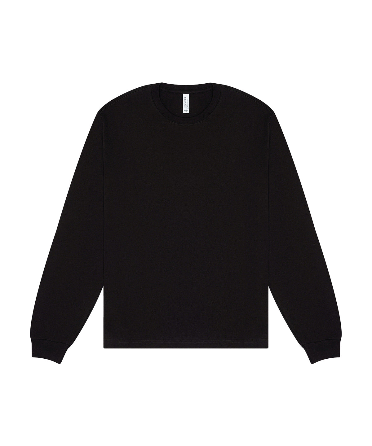 Bella+Canvas Unisex heavy boxy long sleeve tee Black