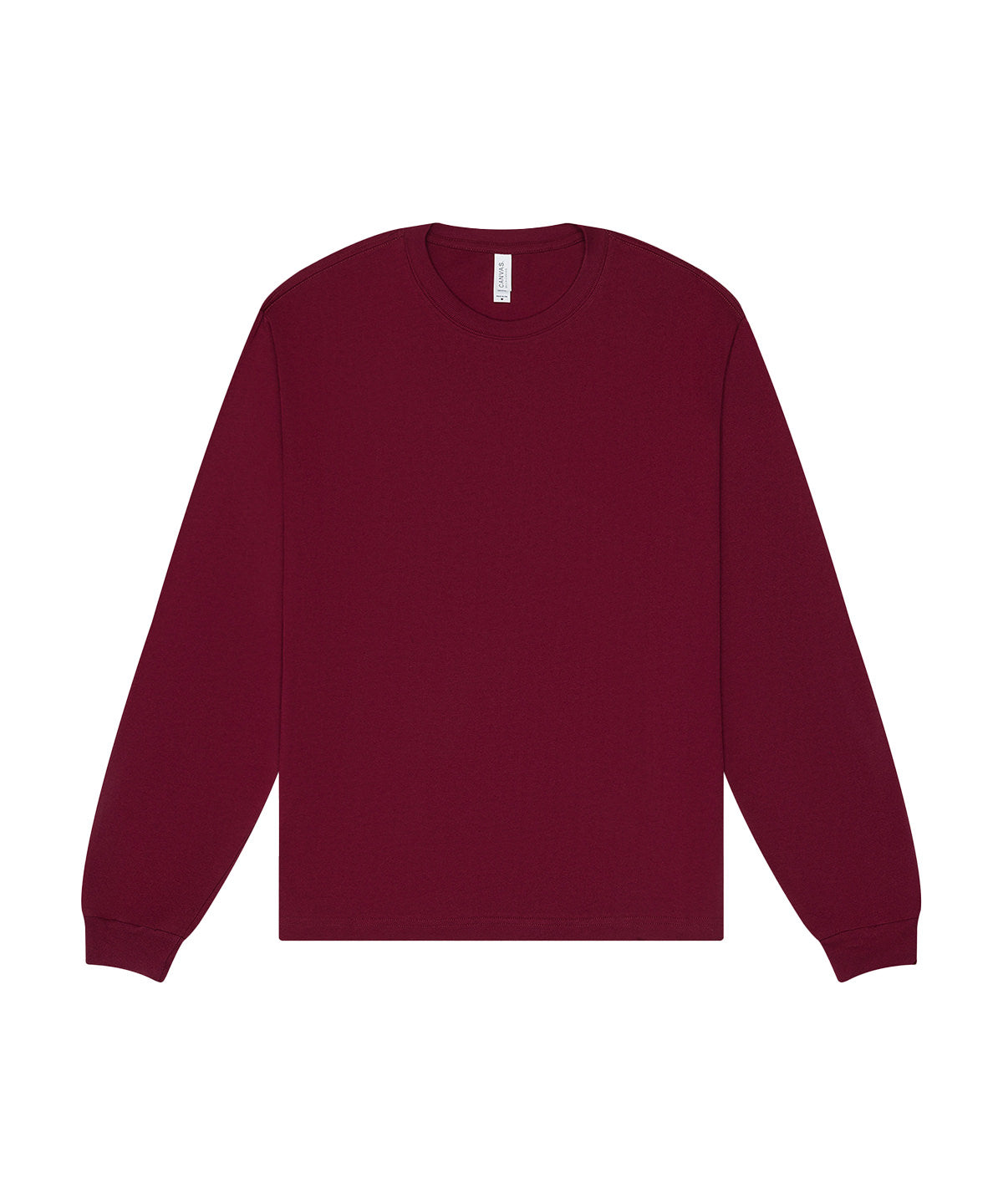 Bella+Canvas Unisex heavy boxy long sleeve tee Maroon