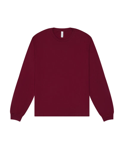 Bella+Canvas Unisex heavy boxy long sleeve tee Maroon