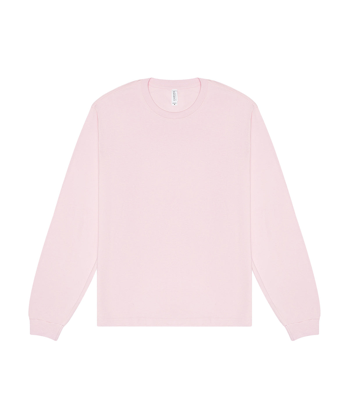 Bella+Canvas Unisex heavy boxy long sleeve tee Soft Pink