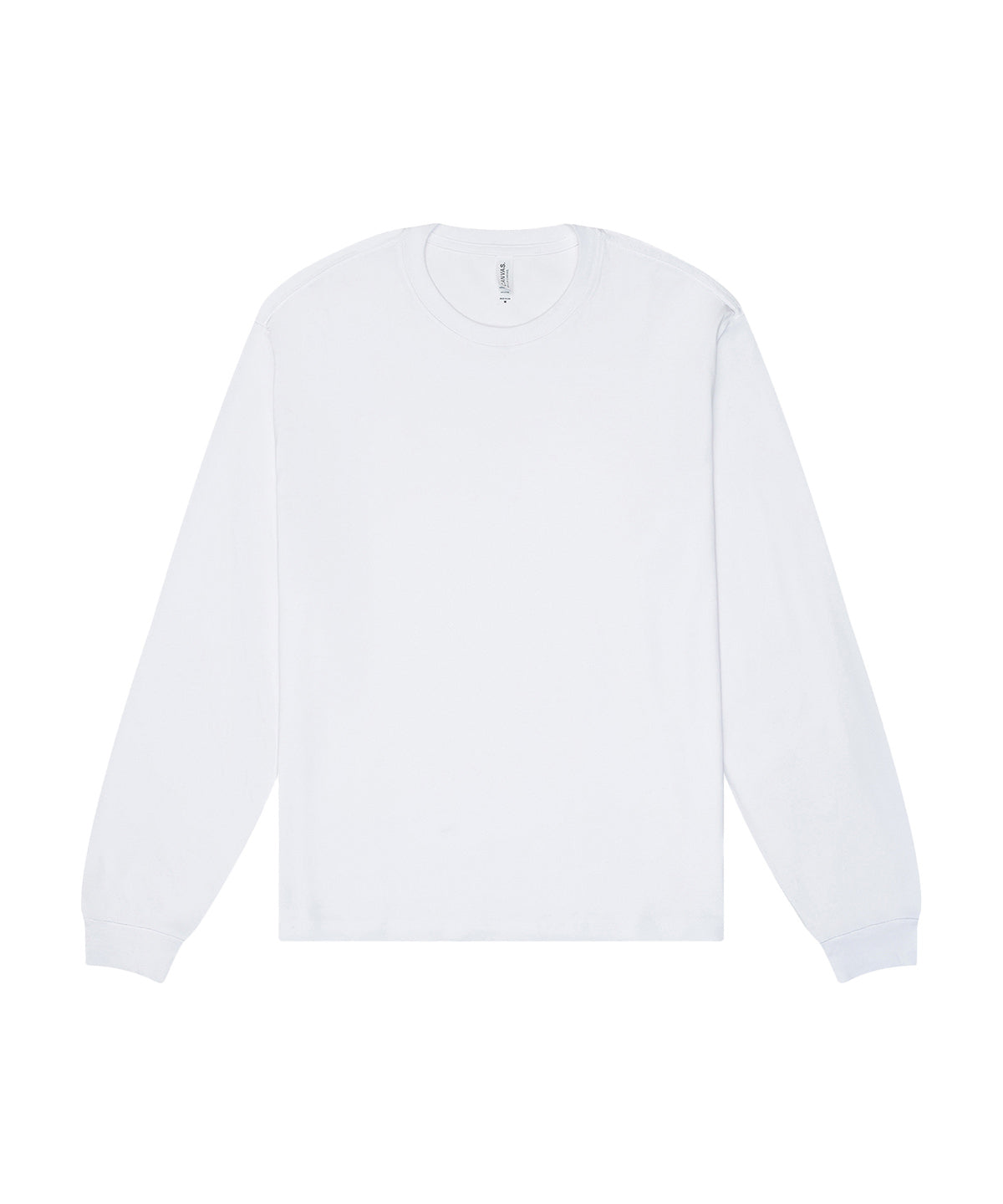 Bella+Canvas Unisex heavy boxy long sleeve tee White