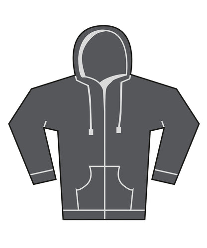 Bella+Canvas Unisex heavy full-zip hoodie Asphalt