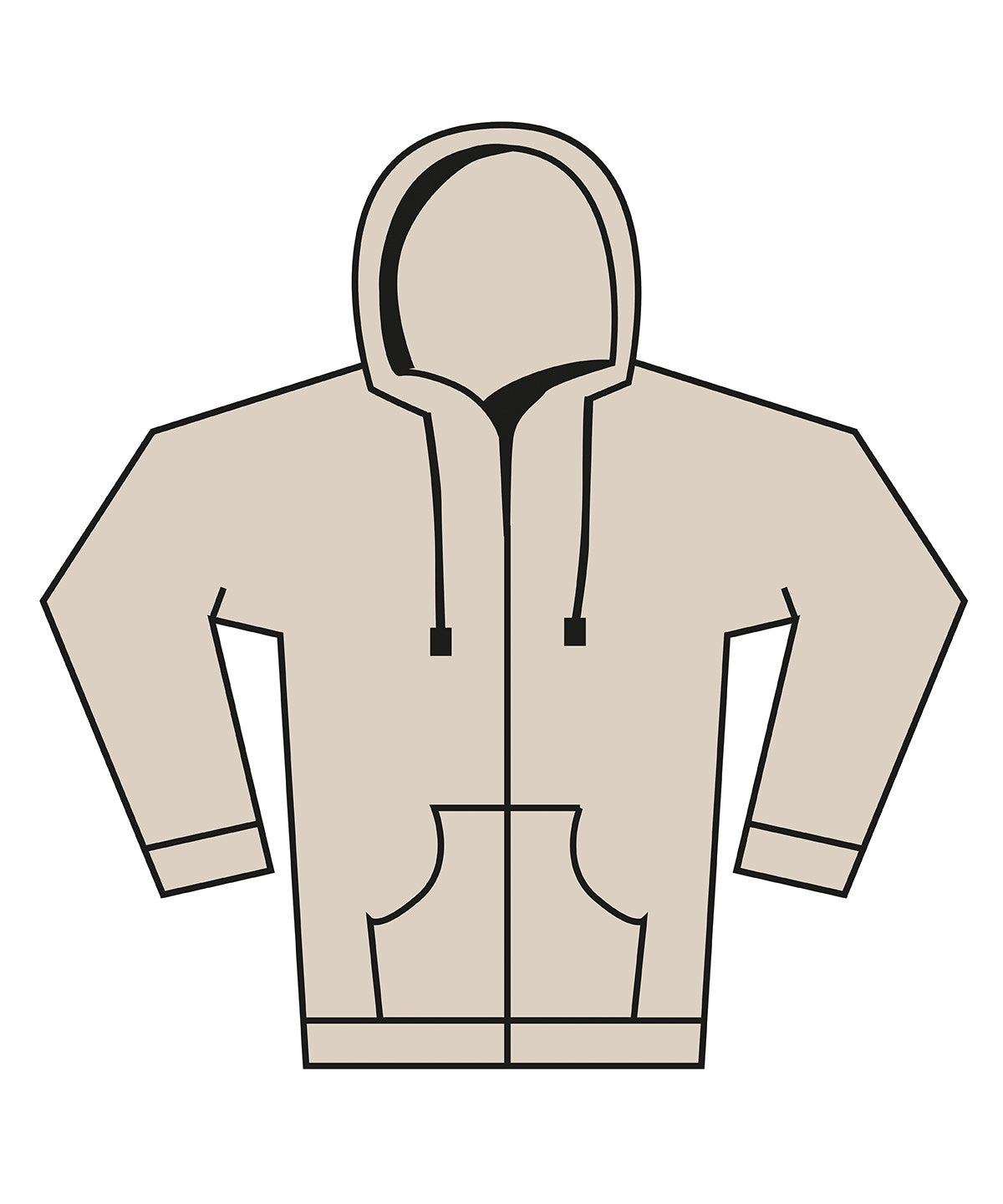 Bella+Canvas Unisex heavy full-zip hoodie Dust