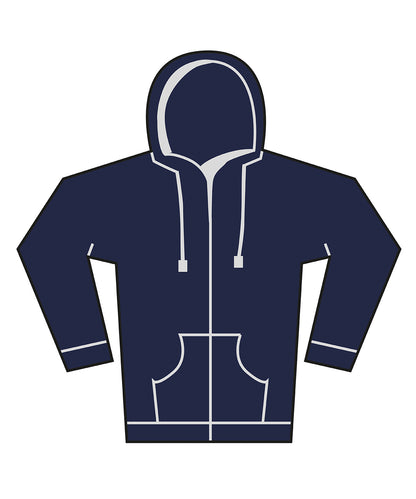 Bella+Canvas Unisex heavy full-zip hoodie Navy