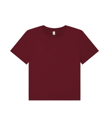 Bella+Canvas Women’s heavy boxy tee Maroon