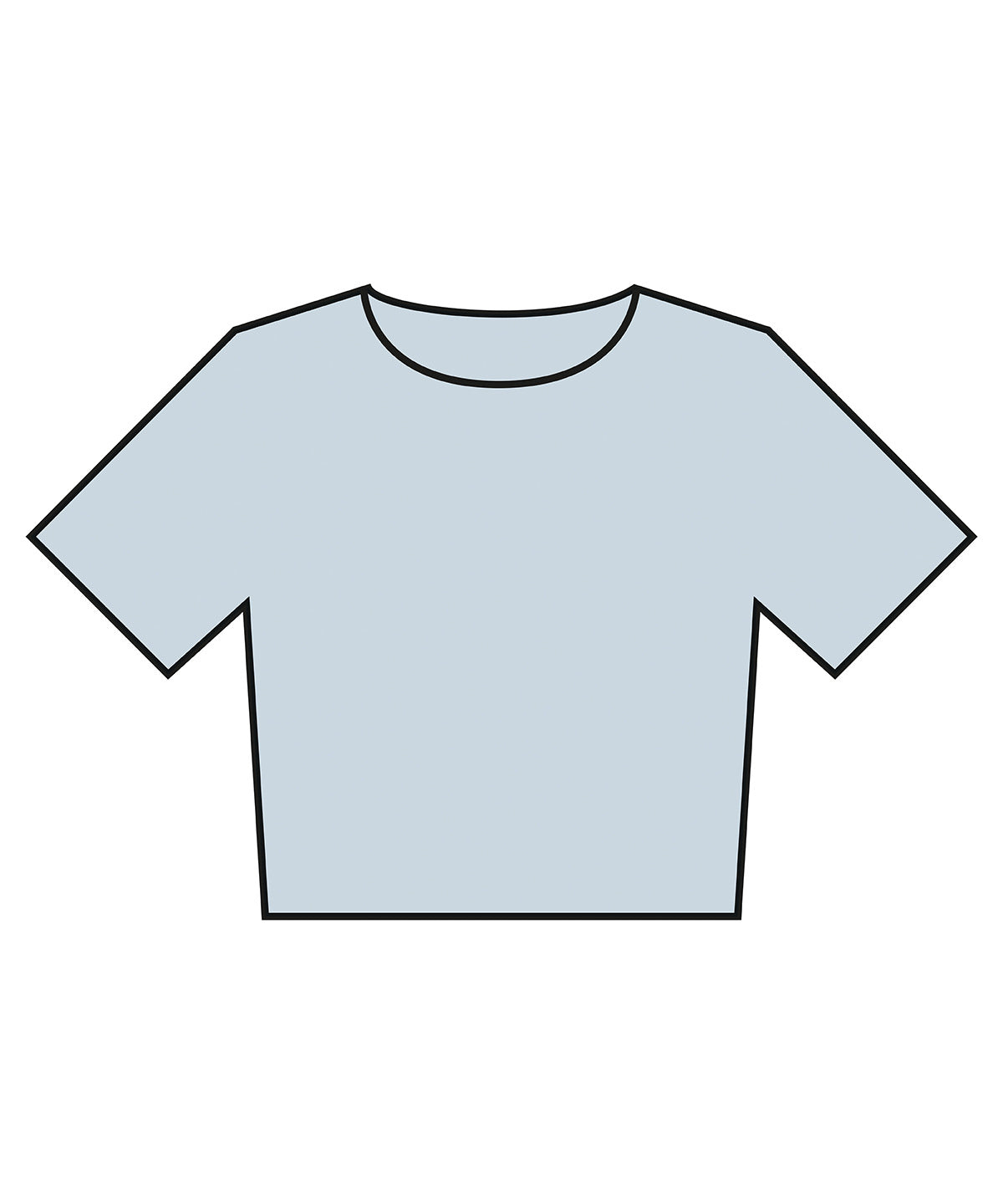 Bella+Canvas Women’s heavyweight washed cropped tee Light Washed Denim