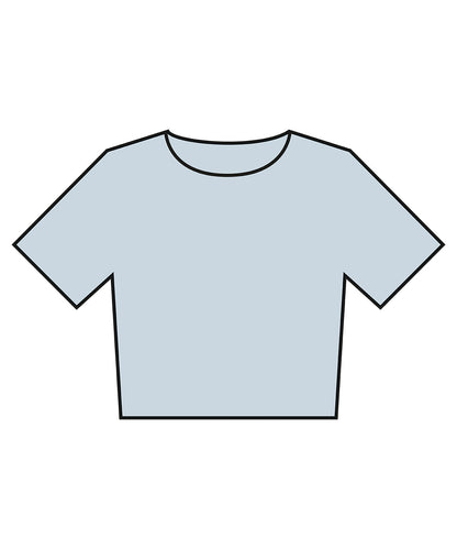 Bella+Canvas Women’s heavyweight washed cropped tee Light Washed Denim