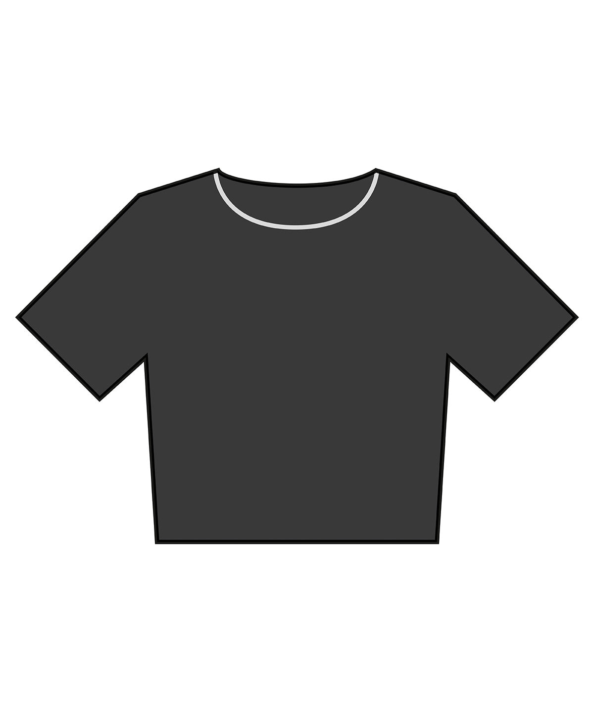 Bella+Canvas Women’s heavyweight washed cropped tee Washed Black