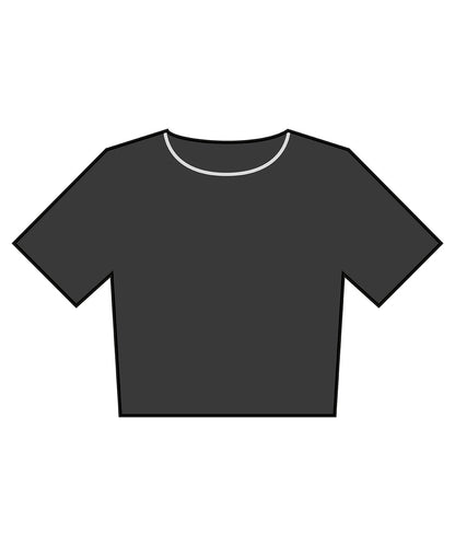 Bella+Canvas Women’s heavyweight washed cropped tee Washed Black