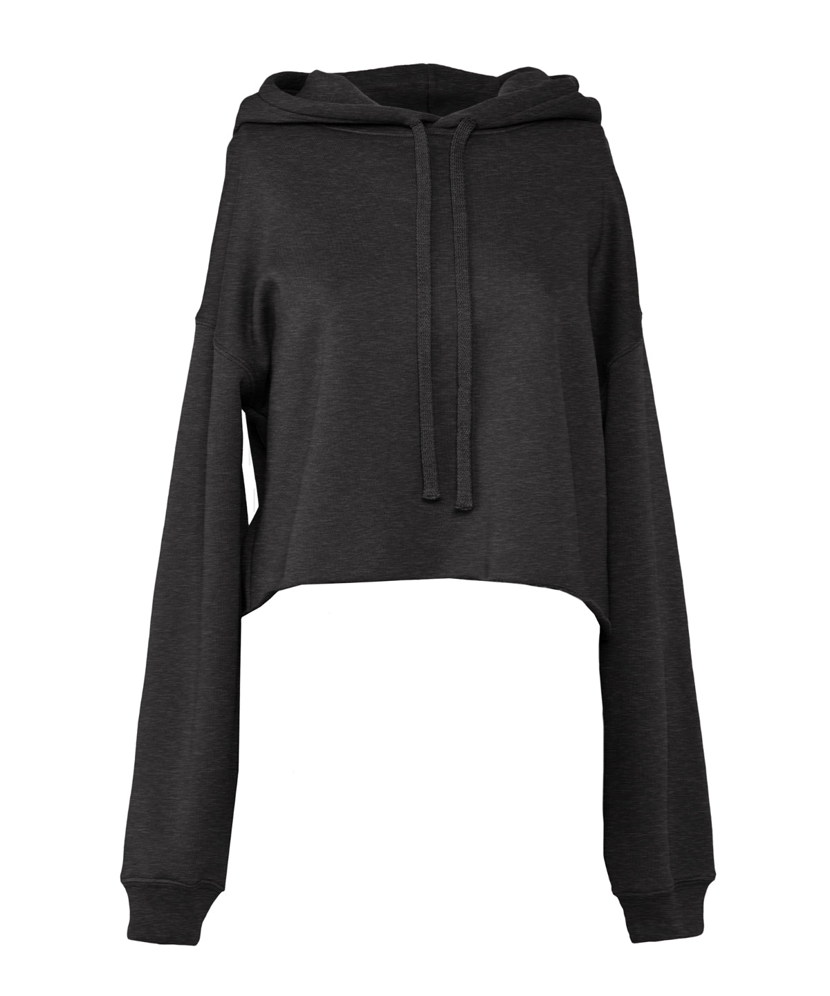 Bella+Canvas Women's cropped fleece hoodie Black