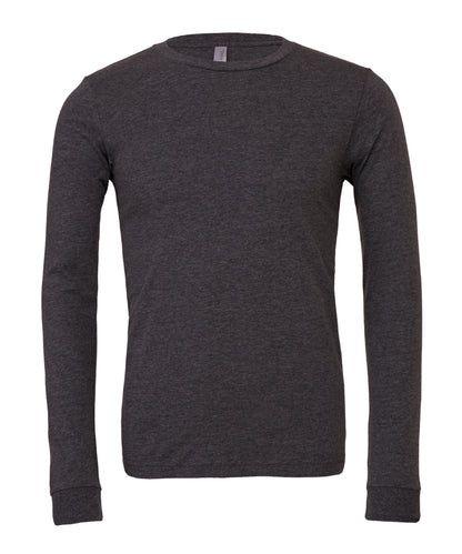 Bella+Canvas Unisex heather CVC long sleeve t-shirt Dark Grey Heather