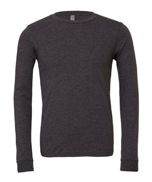 Bella+Canvas Unisex heather CVC long sleeve t-shirt Dark Grey Heather
