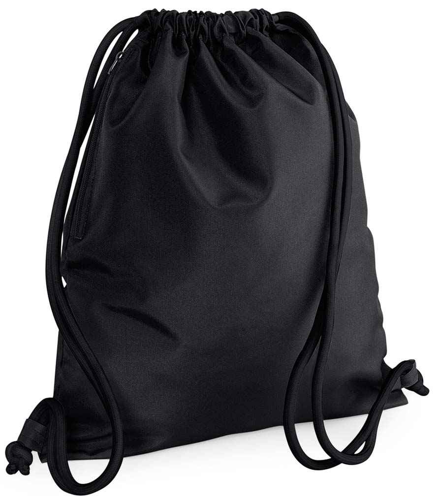 BagBase Icon Gymsac in Black/Black