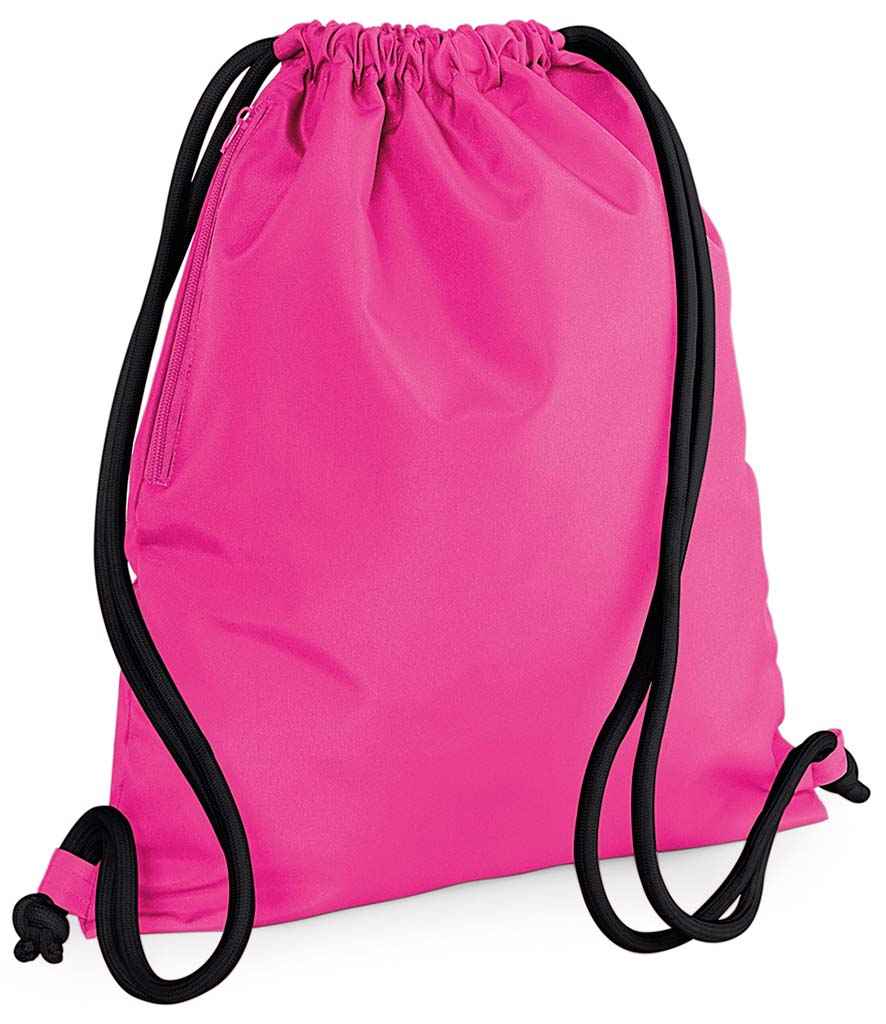 BagBase Icon Gymsac in Fuchsia/Black