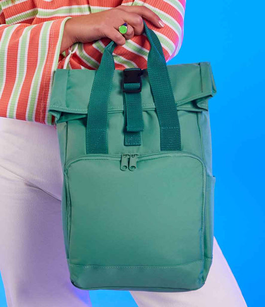 BagBase BagBase Recycled Mini Twin Handle Roll-Top Backpack