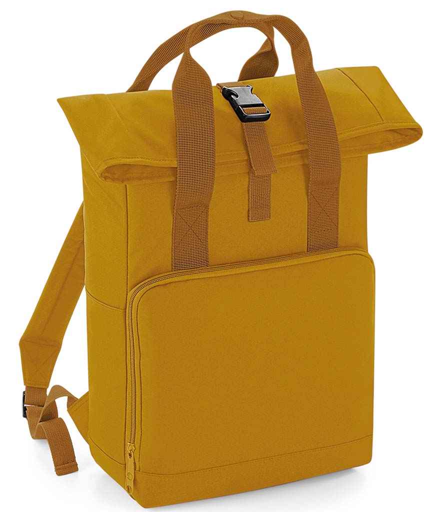 BagBase Recycled Twin Handle Roll-Top Backpack - model image