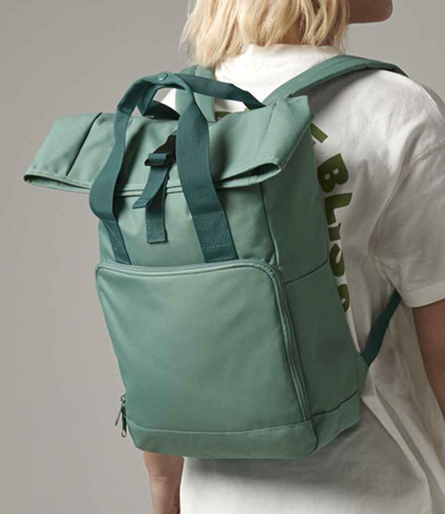 BagBase BagBase Recycled Twin Handle Roll-Top Backpack