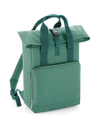 BagBase Twin handle roll-top backpack Sage Green