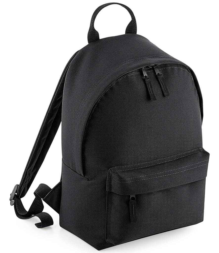 BagBase Mini Fashion Backpack in Black/Black