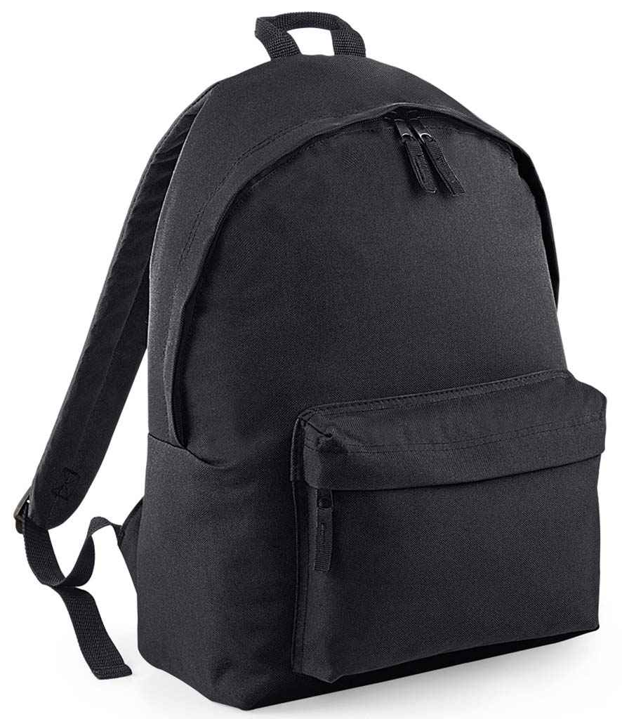 BagBase Original Fashion Backpack in Black/Black