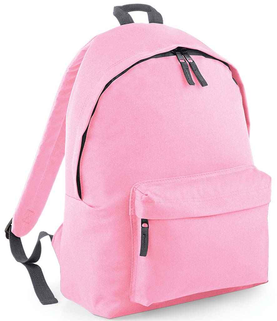 BagBase Original Fashion Backpack in Classic Pink/Graphite Grey