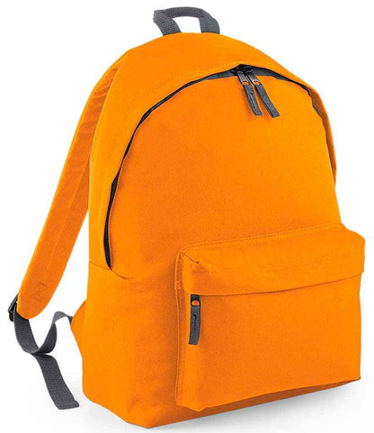 BagBase Original Fashion Backpack in Orange/Graphite Grey