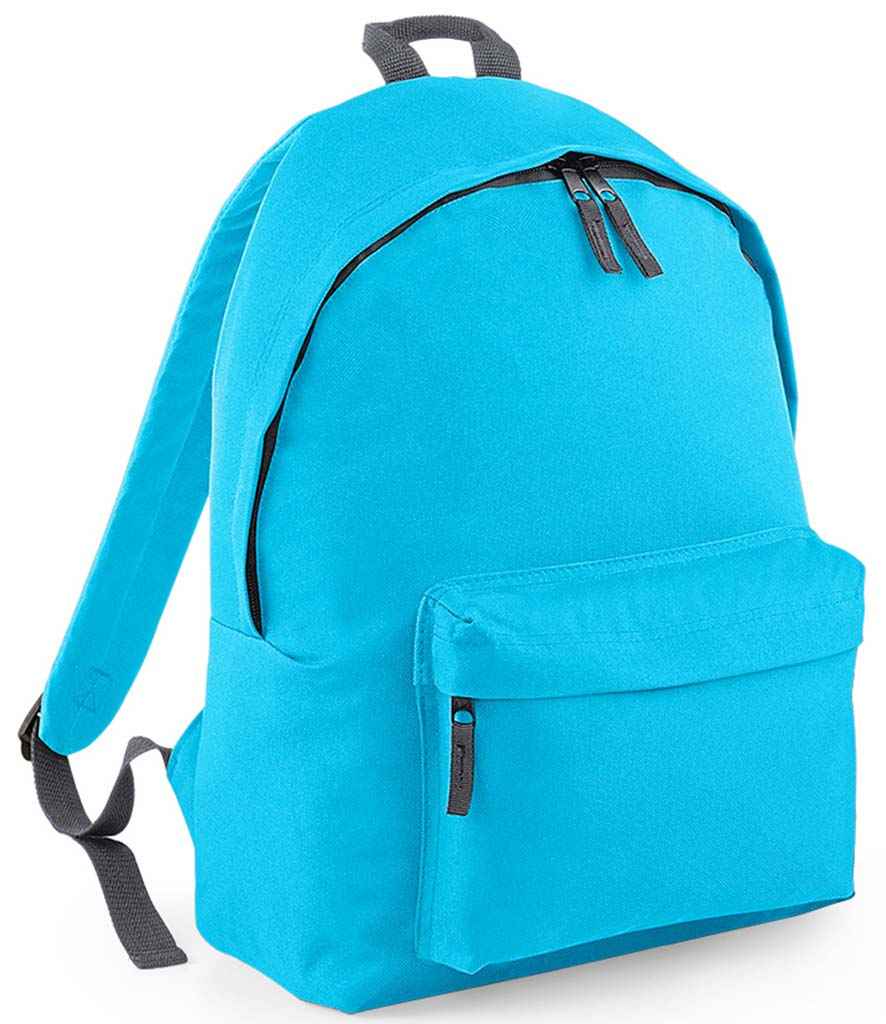 BagBase Original Fashion Backpack in Surf Blue/Graphite Grey