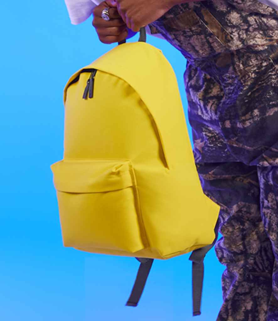 BagBase BagBase Original Fashion Backpack Yellow/Graphite Grey