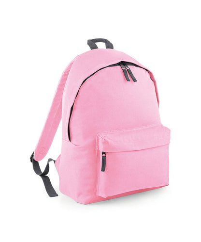 BagBase Original fashion backpack Classic Pink/Graphite grey