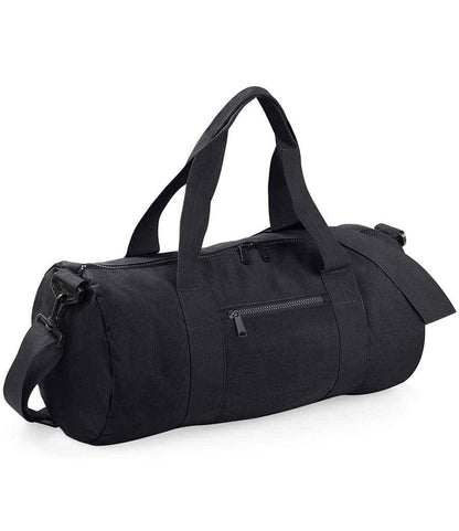 BagBase Original Barrel Bag in Black/Black