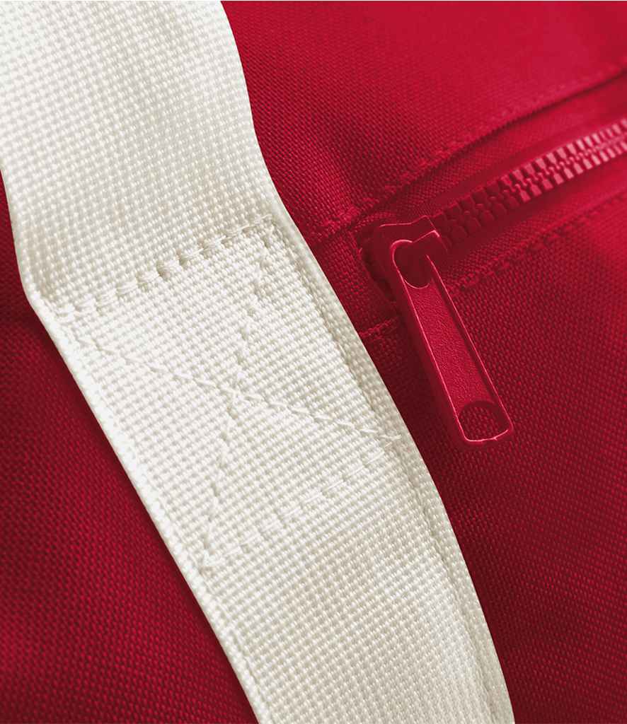 BagBase Original Barrel Bag in Classic Red/Off White