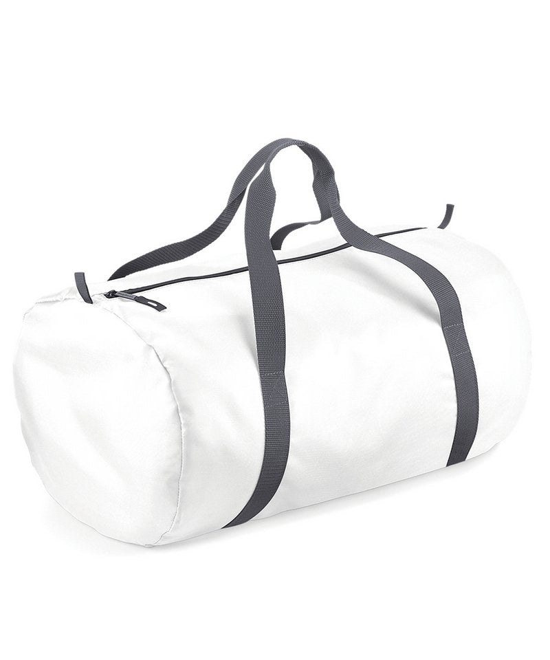 BagBase Packaway barrel bag White