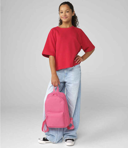 BagBase Mini Essential Fashion Backpack - model image