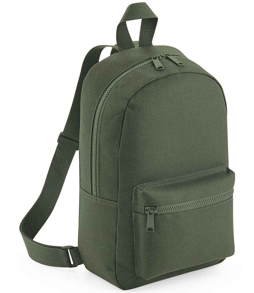 BagBase Mini Essential Fashion Backpack in Olive Green