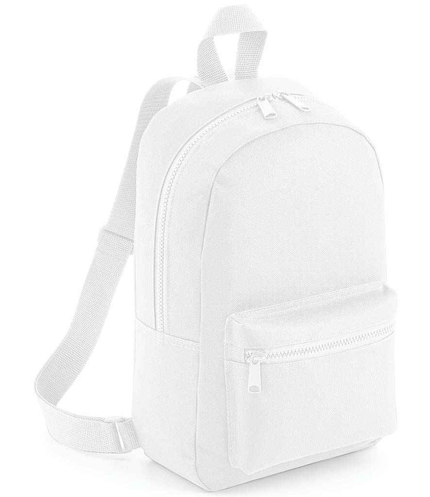 BagBase Mini Essential Fashion Backpack in White