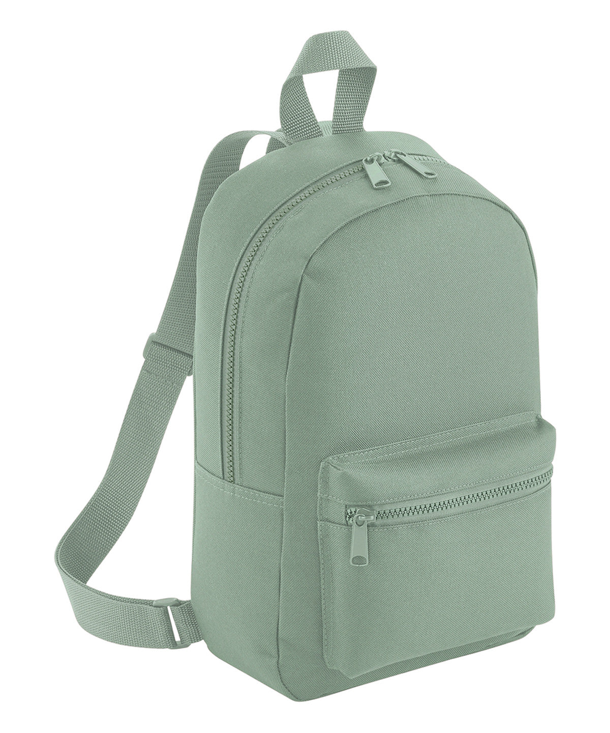 BagBase Mini essential fashion backpack Dusty Green