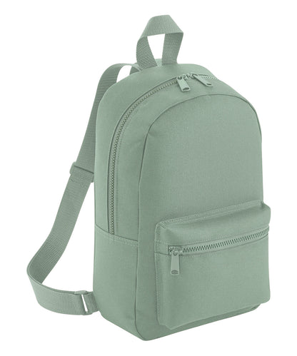 BagBase Mini essential fashion backpack Dusty Green