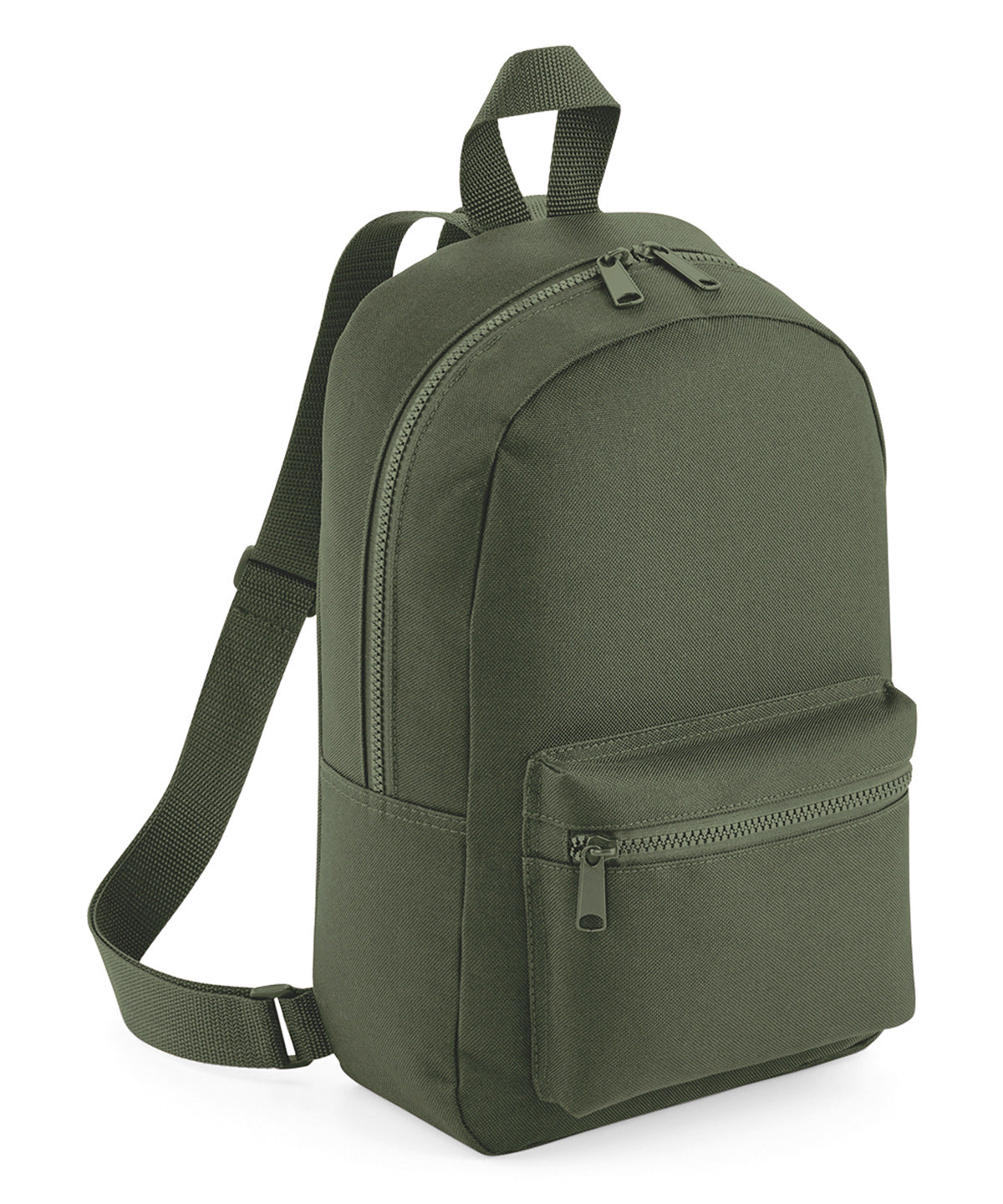 BagBase Mini essential fashion backpack Olive Green