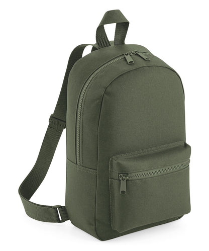 BagBase Mini essential fashion backpack Olive Green