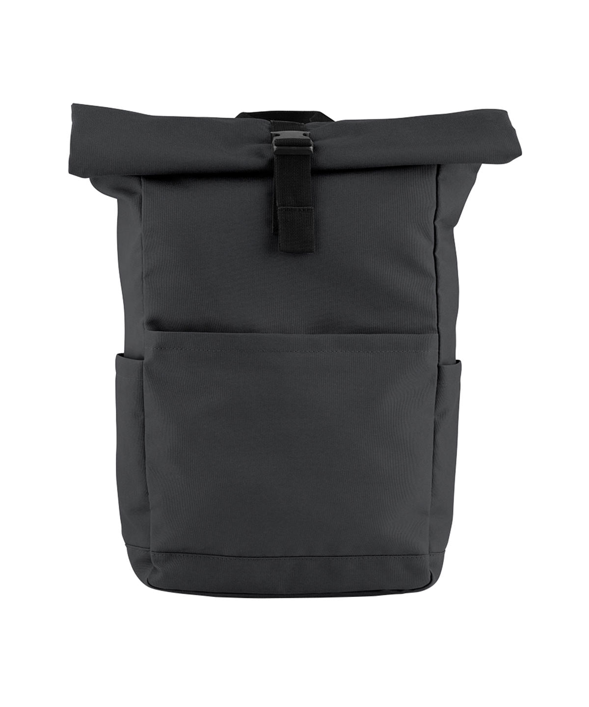 BagBase Premium Recycled Roll Top Backpack Graphite Grey