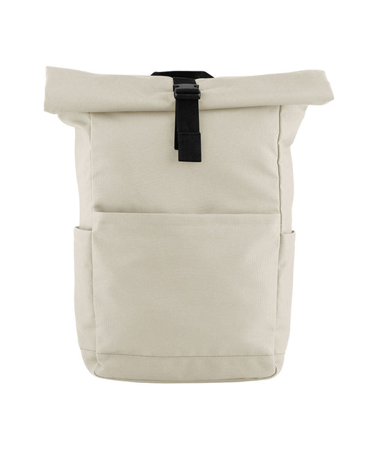 BagBase Premium Recycled Roll Top Backpack Natural Stone