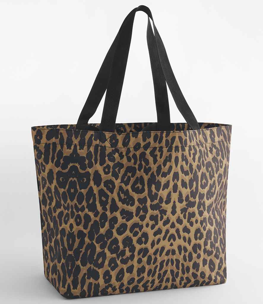 BagBase Leopard Print Carryall Tote Bag in Leopard Print